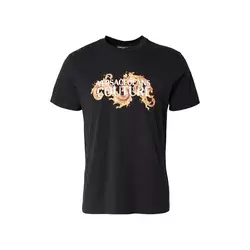 Versace Jeans Couture Majica  rjava / zlato-rumena / črna / bela