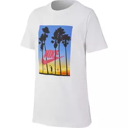 Nike B NSW TEE NIKE AIR SUNSET, dečja majica za fitnes, bela