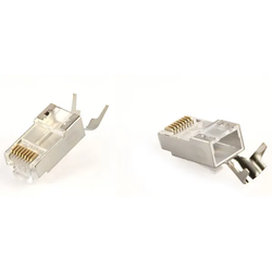 LC-PTF7-01/100 Gembird Zasticeni modularni CAT7 prolazni utikac 15u pozlacen, FTP, SFTP, 100 kom.