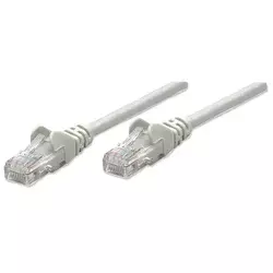 INTELLINET Mrežni kabl Patch, Cat6 kompatibilan, U/UTP, 1m 340373 sivi