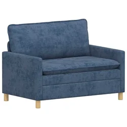 Vidaxl Kavč Modra 126 x 81 x 87,5 cm Poliester