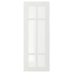 STENSUND Staklena vrata, bela, 30x80 cm