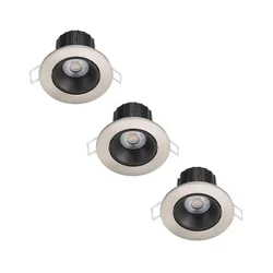 Philips - SET 3x prigušiva LED kupatilska svetiljka ABROSA LED/9W/230V IP44