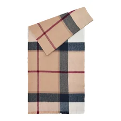 Barbour Šal bež/marine/bordo/off-bela