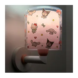 Dalber 41259 - Dečija zidna lampa HELLO KITTY&FRIENDS 1xE27/15W/230V ružičasta