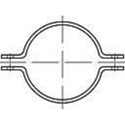 TOOLCRAFT Cijevna obujmica DIN 3567 nehrđajući čelik A4 1 kom.