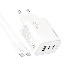 MOXOM Kućni punjač MX-HC158 QC3.0 65W Type-C na Type-C/ bela