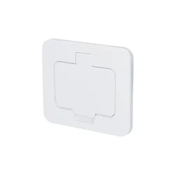 Solight 5B322W - Spoljašnja ugradna podna utičnica IP55, bela, pravougaona