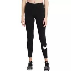 Nike SPORTSWEAR ESSENTIAL WO MID-RISE SWOOSH LEGGINGS, ženske helanke, crna CZ8530