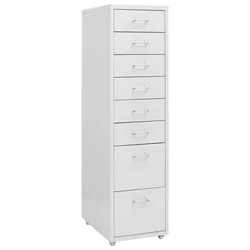 Mobilni ormarić za spise sivi 28 x 41 x 109 cm metalni