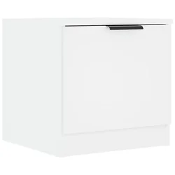 Vidaxl Nočna omarica bela 40x39x40 cm