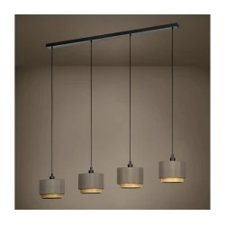 EGLO Viseća lampa MARCHENA 4xE27 146 cm kapućino/crna 390121
