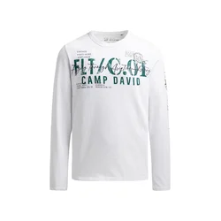 CAMP DAVID Majica zelena/bela
