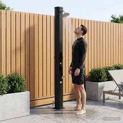 Solarni tuš s tušem i slavinom 40 l PVC, ABS, Legirani cink