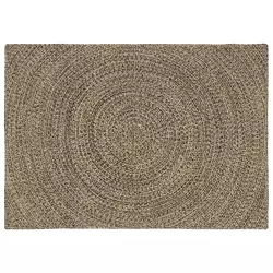 Tepisi za područja Prirodna i crna 140 x 200 cm Juta