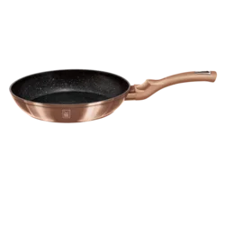 KaufMAX tiganj 24 cm Rose Gold Metallic Collection, granitni premaz, indukcija