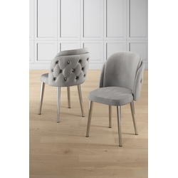 Hanah Home Set stolica Axle, 85x59x98 cm, 4 komada, Svetlosive