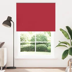 Rolo zavjesa za zamračivanje crvena 145x210 cm Širina tkanine 141,6 cm Poliester