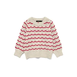 VERO MODA Pulover VMLEONOR bež/rdeča