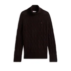 TOMMY HILFIGER Pulover čokolada