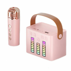 Bluetooth zvucnik karaoke set sa mikrofonom Q-2 roze