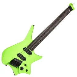 HILS Guitars HZ7 NEXT Neon Green Kitara headless (Kot novo)