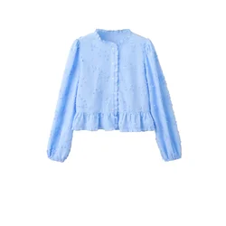 MANGO Bluza FRESITA modra