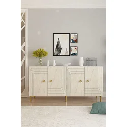 Hanah Home Komoda, 150x75x32cm, Bež