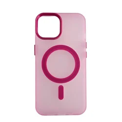 Maska silikonska Magsafe FLURO COLOR za Iphone 13/14/ roza