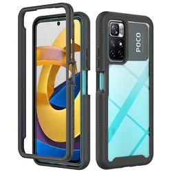 Techsuit - Defense360 Pro + Zaštita zaslona - Xiaomi Poco M4 Pro 5G - crna