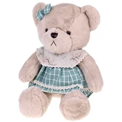 JOKOMISIADA Medvedek - bež Zosia 58 cm v zeleni VINTAGE obleki ZA5923 D