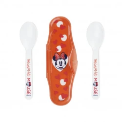 Stor plastična kašičica sa kutijom 2/1Minnie Mouse