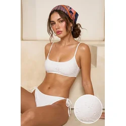 Trendyol Milla Ženski kupaći kostim Tbess26Bt00024, Beli