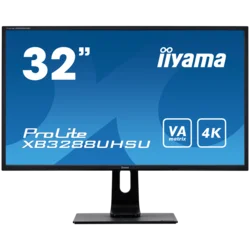 IIYAMA Monitor LED XB3288UHSU-B5 32 VA panel with 4K resolution 3840 x 2160 @60Hz 300 cd/m2 3000:1 3ms HDMI DP USB height, swivel, tilt