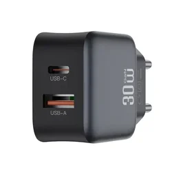 Xo l156 gan kućni punjač 30w – usb-c + usb-a brzo punjenje (pd i qc) ( XO0361 )