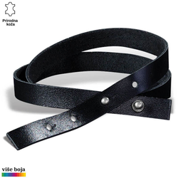 Princ Leather Kožna narukvica, Unisex, Crna