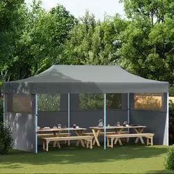 Šator za zabave Antracit 291 x 580 x 315 cm Oxford tkanina