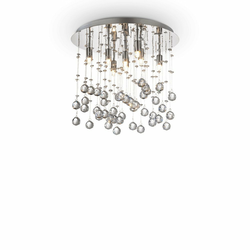 Ideal Lux-LED Kristalna stropna lampa MOONLIGHT 8xG9/3W/230V O 40 cm hrom