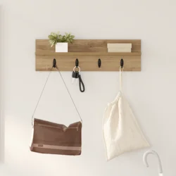Vješalica za kapute na zidu Umjetnički hrast 60 x 10,5 x 18 cm