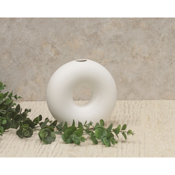 Dekordom vaza ellissoide hp13223-1 - 16cm - white - n43 ( 024390 )