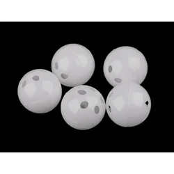 Drsna kroglica O2,4 in 2,6 cm - (O26 mm) bela (5 kosov)