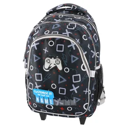 Play Ranac sa točkićima za dečake Joystick Journey Trolley, 49 x 34 x 24 cm, Crni