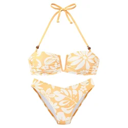 FRENCH CONNECTION Bikini rumena / bela