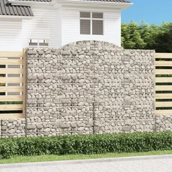 Lučne gabionske košare 15 kom 300x50x220/240 cm pocinčano željezo
