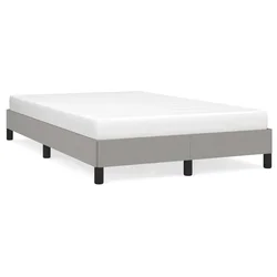 shumee vidaXL Posteljni okvir brez vzmetnice, siv, 120x190 cm, blago