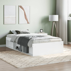 vidaXL Posteljni okvir bel 90x190 cm