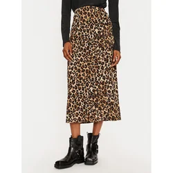 Vero Moda Midi krilo Verena 10323868 Rjava Regular Fit