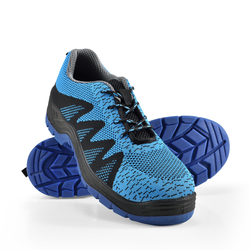 [pro.tec]® Zaščitni delovni čevelj-modro-črn, 41-nizki delovni čevlji športni čevlji Air Mesh