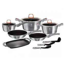 BERLINGERHAUS Titanium set posode za kuhanje 12+2 kosi Moonlight Edition BH-6021