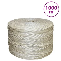 Vidaxl Vrv iz 100 % sisala 3 mm 1000 m
